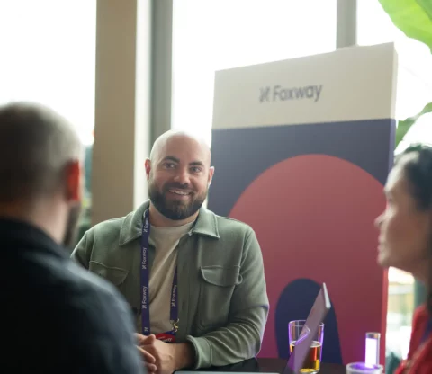 Smiling man at Foxway event