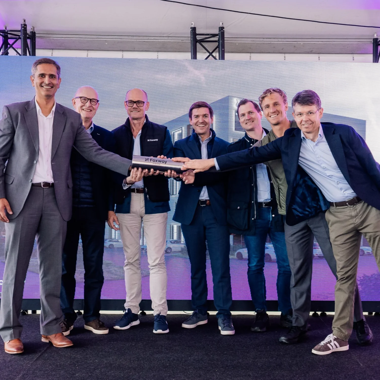 From the left; Rohit Sodha, Per Hallius, Henning Vold, Patrick Höijer, Joakim Andreasson, Max Cantor and Fredrik Korterud
